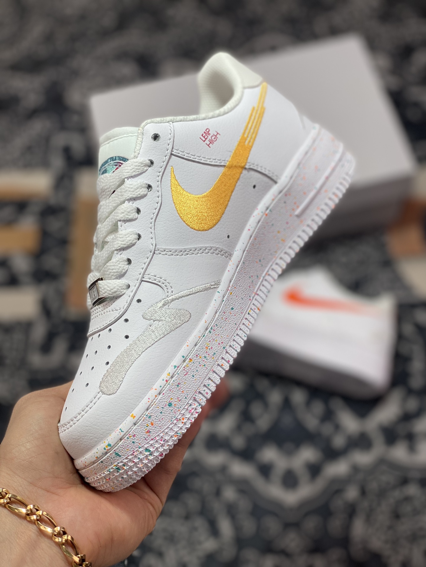 220 Nike Air Force 1'07 Low”Leap High”空军一号经典低帮板鞋“兔年白鸳鸯钩”FD4622-131