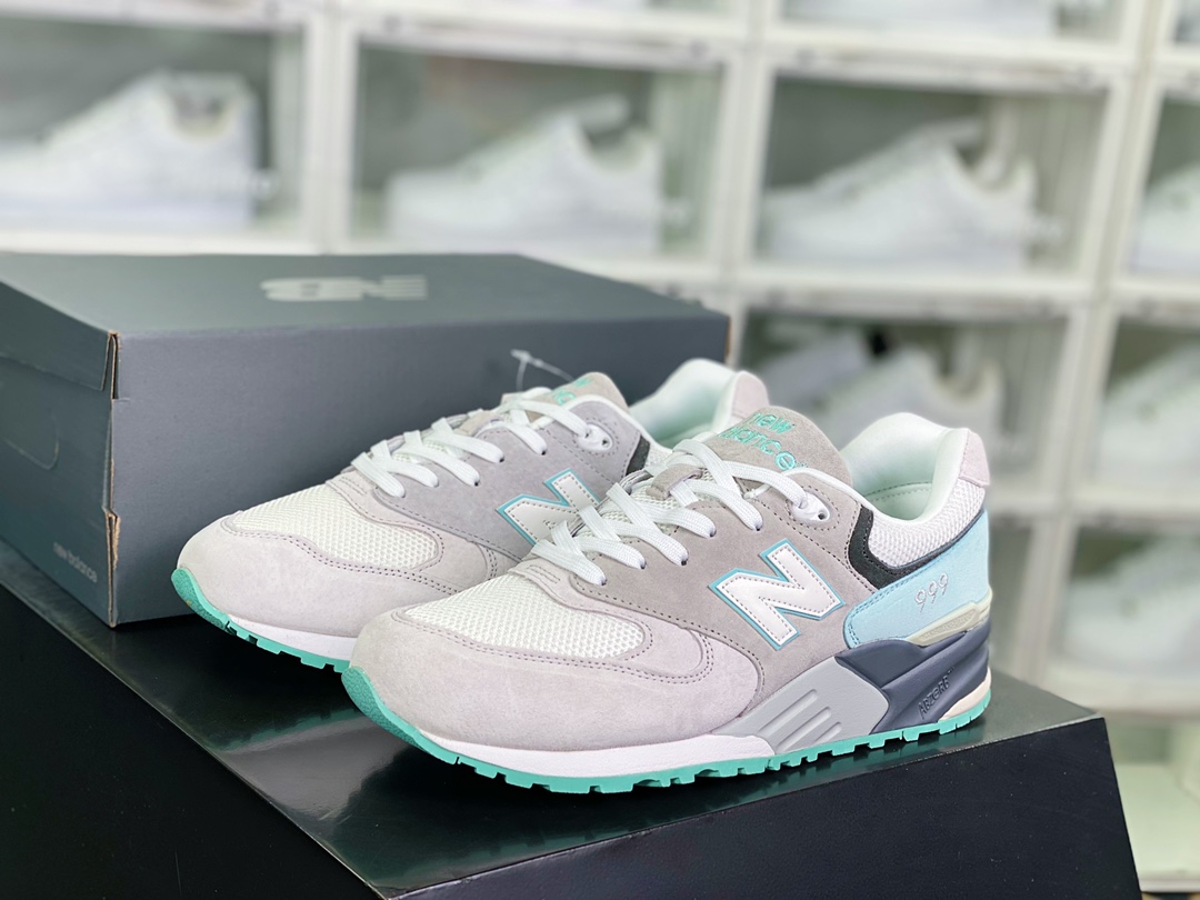 220 新百伦New Balance NB999系列经典复古百搭休闲运动慢跑鞋“浅灰薄荷”ML999KGM