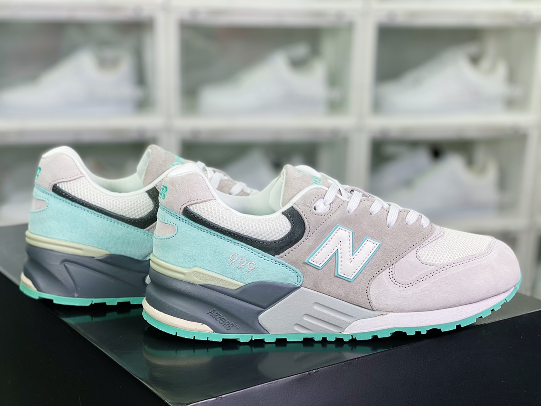 220 新百伦New Balance NB999系列经典复古百搭休闲运动慢跑鞋“浅灰薄荷”ML999KGM