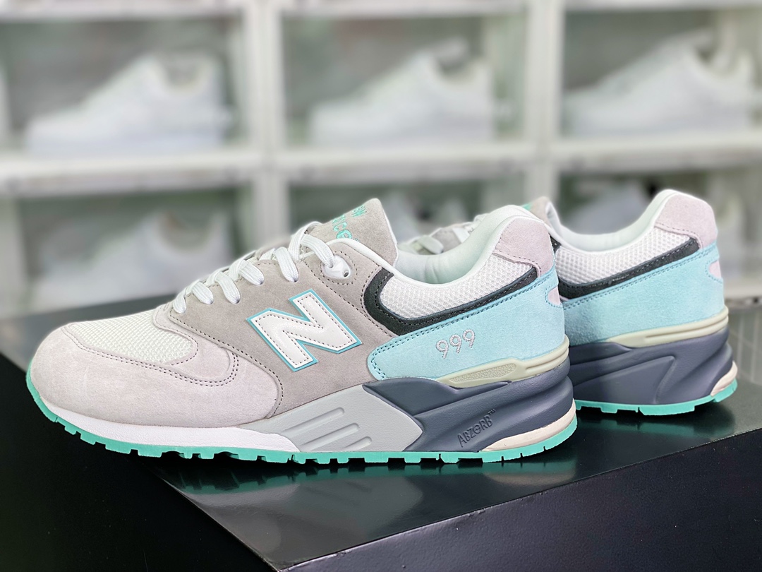 220 新百伦New Balance NB999系列经典复古百搭休闲运动慢跑鞋“浅灰薄荷”ML999KGM