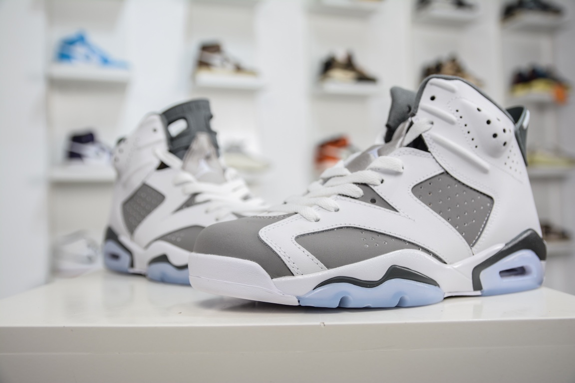 300 原装Air Jordan 6 ”Cool Grey” 酷灰 白灰山羊鞋CT8529-100