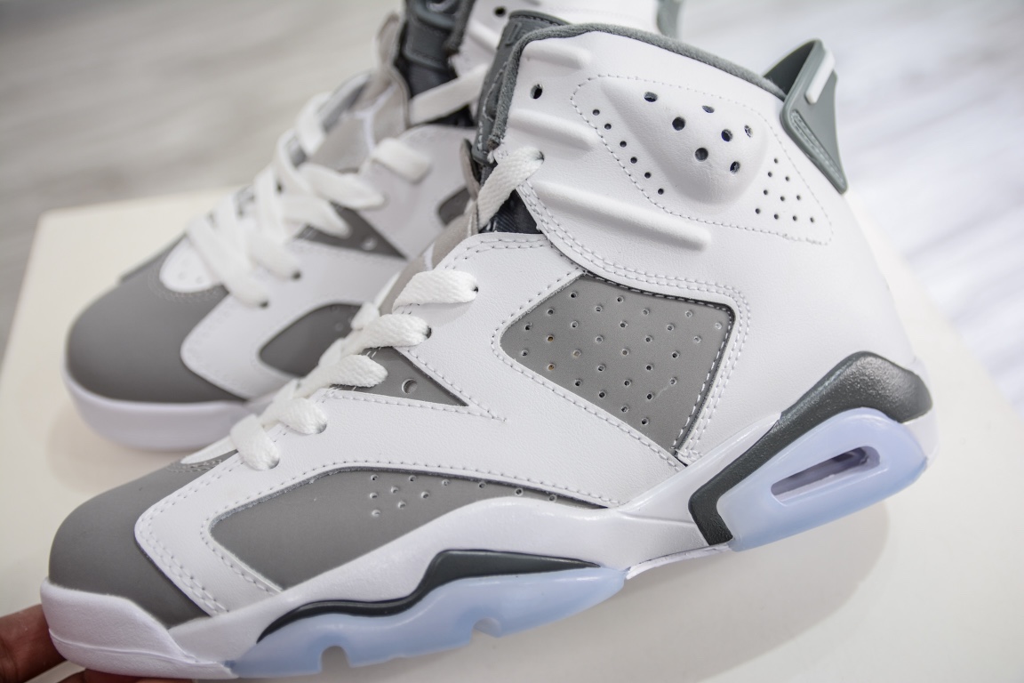 300 原装Air Jordan 6 ”Cool Grey” 酷灰 白灰山羊鞋CT8529-100