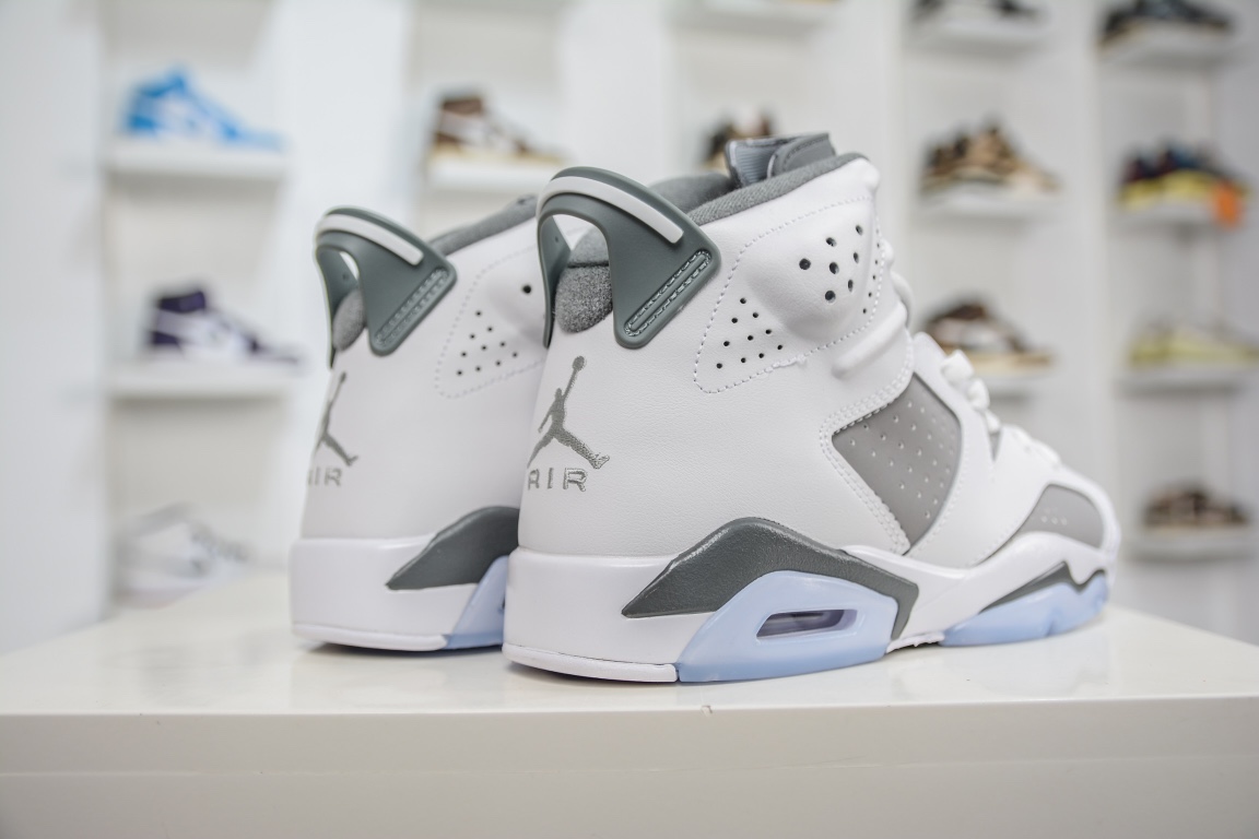 300 原装Air Jordan 6 ”Cool Grey” 酷灰 白灰山羊鞋CT8529-100