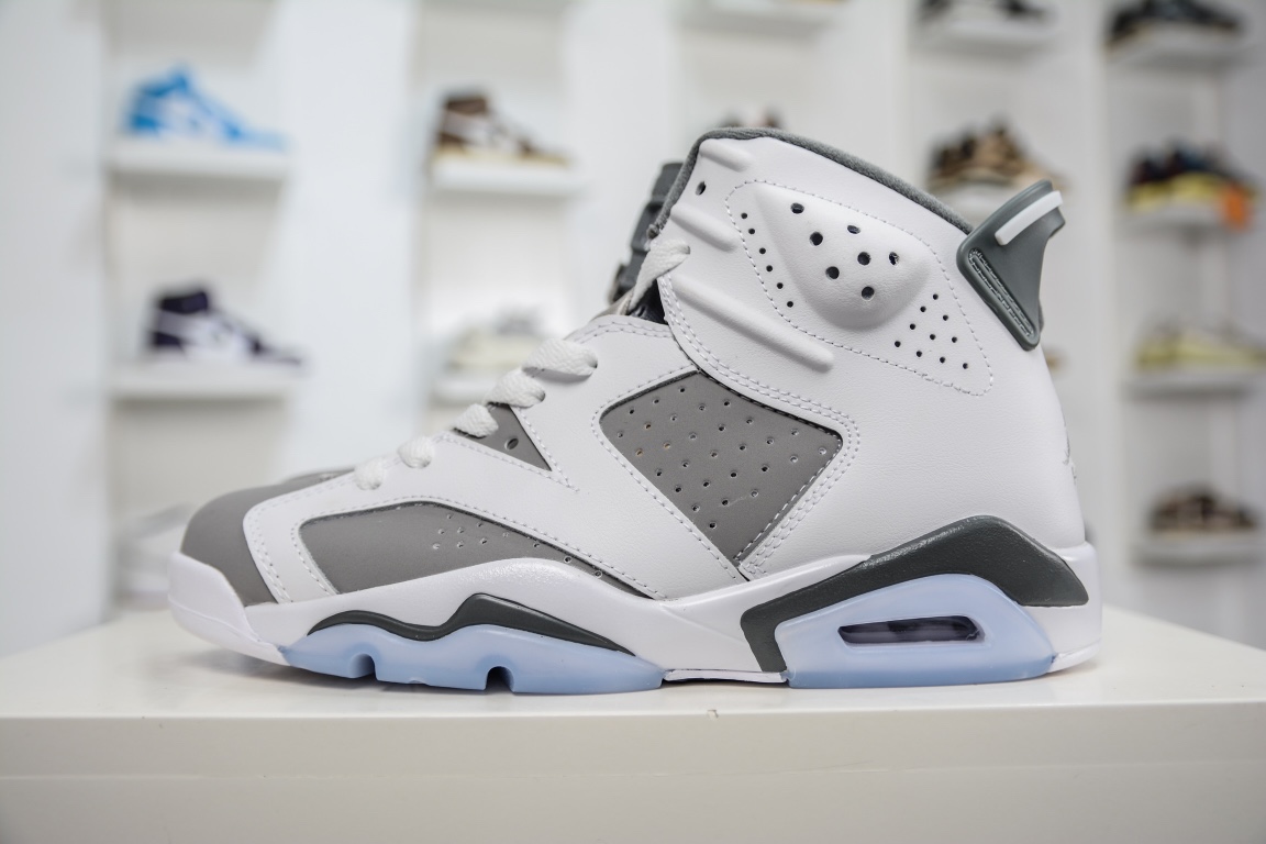 300 原装Air Jordan 6 ”Cool Grey” 酷灰 白灰山羊鞋CT8529-100