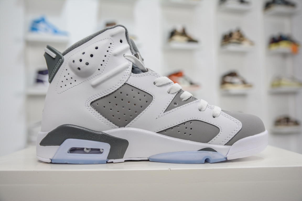 300 原装Air Jordan 6 ”Cool Grey” 酷灰 白灰山羊鞋CT8529-100