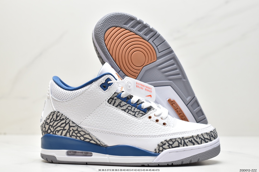 290 Air Jordan 3 Retro ”Wizards” 白蓝 奇才】 CT8532-148