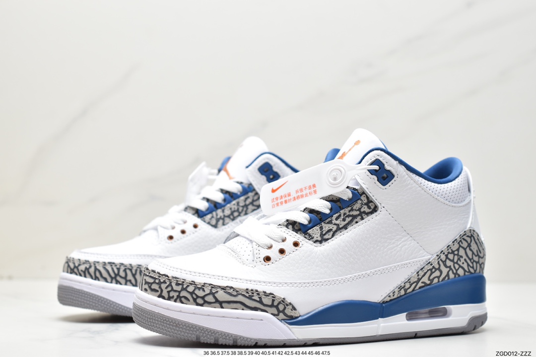 290 Air Jordan 3 Retro ”Wizards” 白蓝 奇才】 CT8532-148