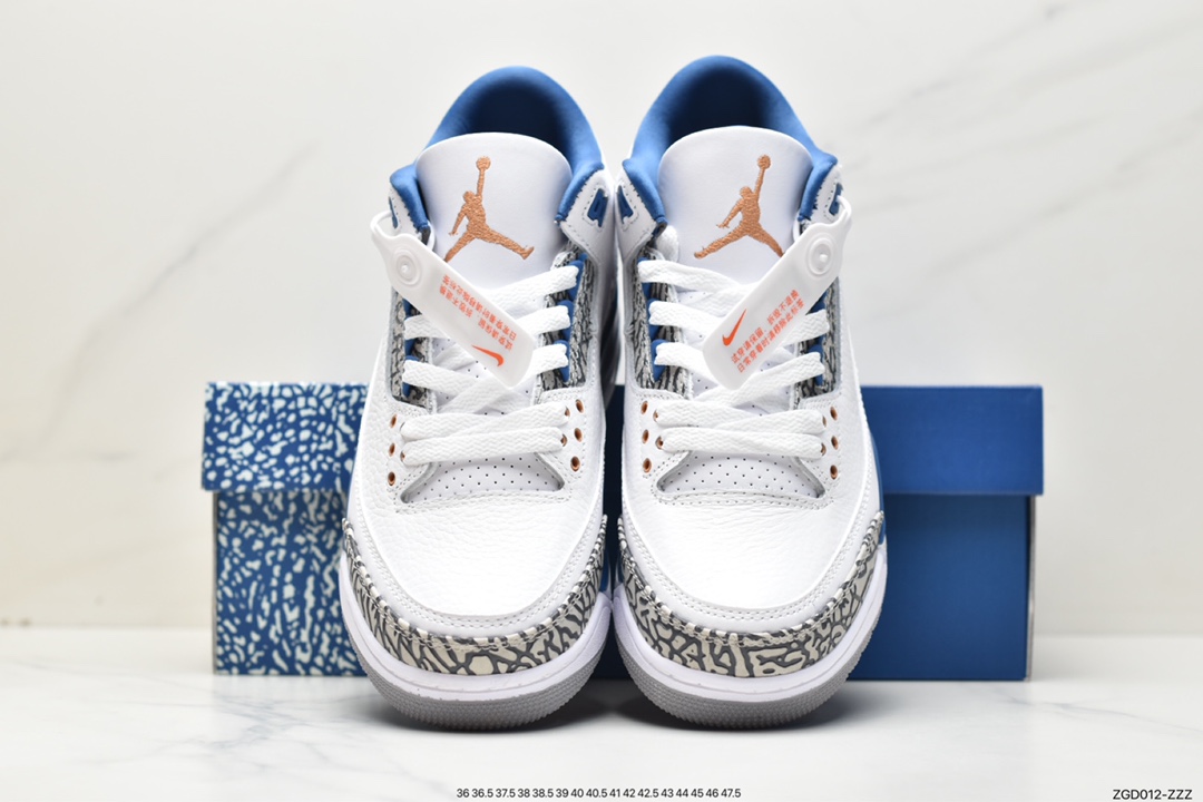 290 Air Jordan 3 Retro ”Wizards” 白蓝 奇才】 CT8532-148