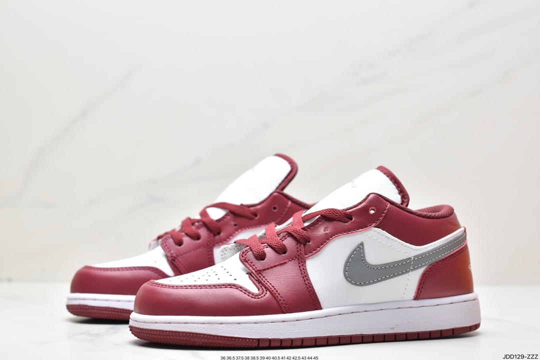 120 Air Jordan 1 Low ”Bordeaux” AJ1 乔1波尔多红 低帮篮球鞋 553558-615