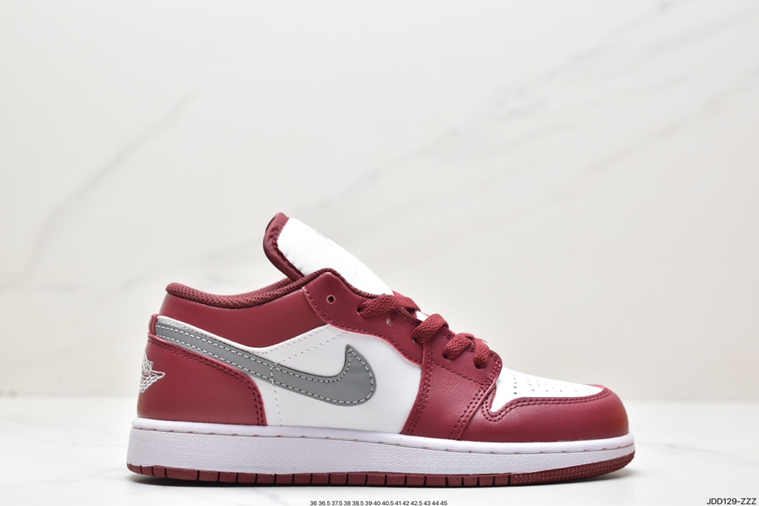 120 Air Jordan 1 Low ”Bordeaux” AJ1 乔1波尔多红 低帮篮球鞋 553558-615