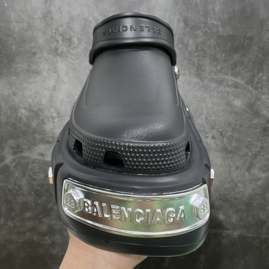 520 Balenciaga巴黎世家HardCrocs凉鞋 黑色