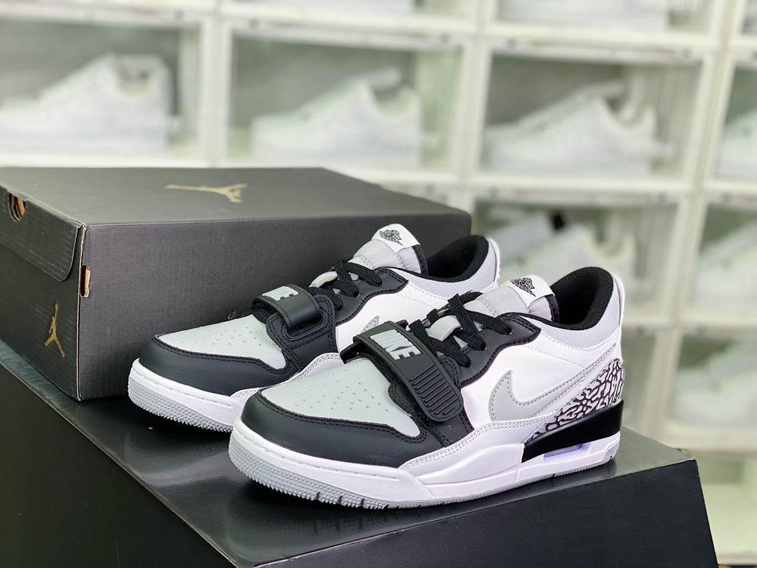 260 Air Jordan Legacy 312 Low”Black/Light Smoke Grey”乔丹篮球鞋“黑白灰烟灰熊猫”CD7069-105