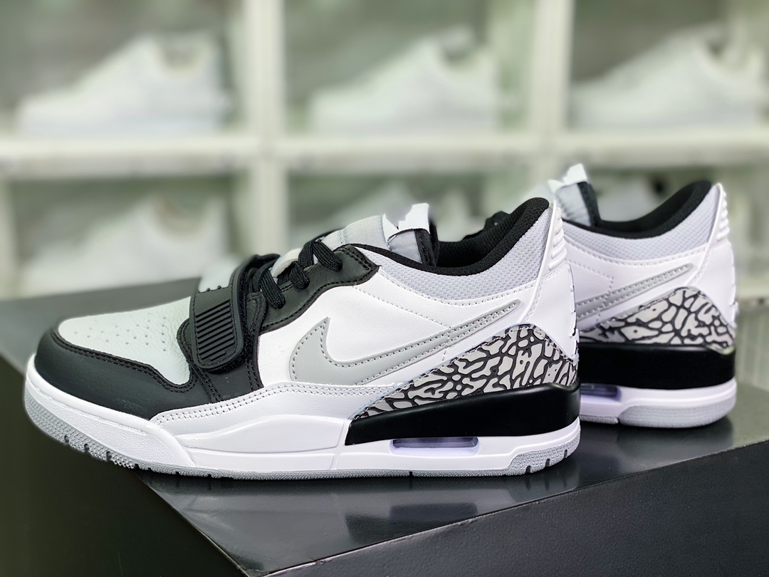 260 Air Jordan Legacy 312 Low”Black/Light Smoke Grey”乔丹篮球鞋“黑白灰烟灰熊猫”CD7069-105