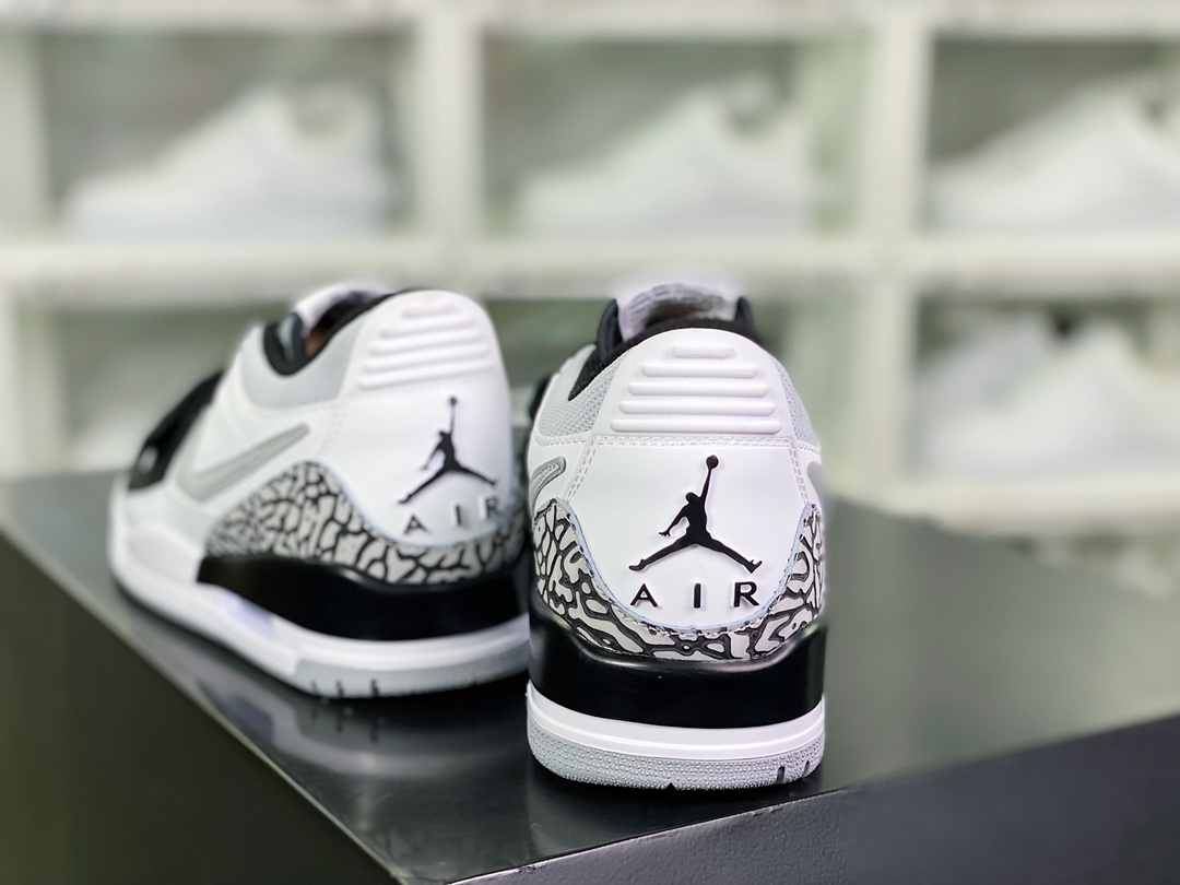 260 Air Jordan Legacy 312 Low”Black/Light Smoke Grey”乔丹篮球鞋“黑白灰烟灰熊猫”CD7069-105