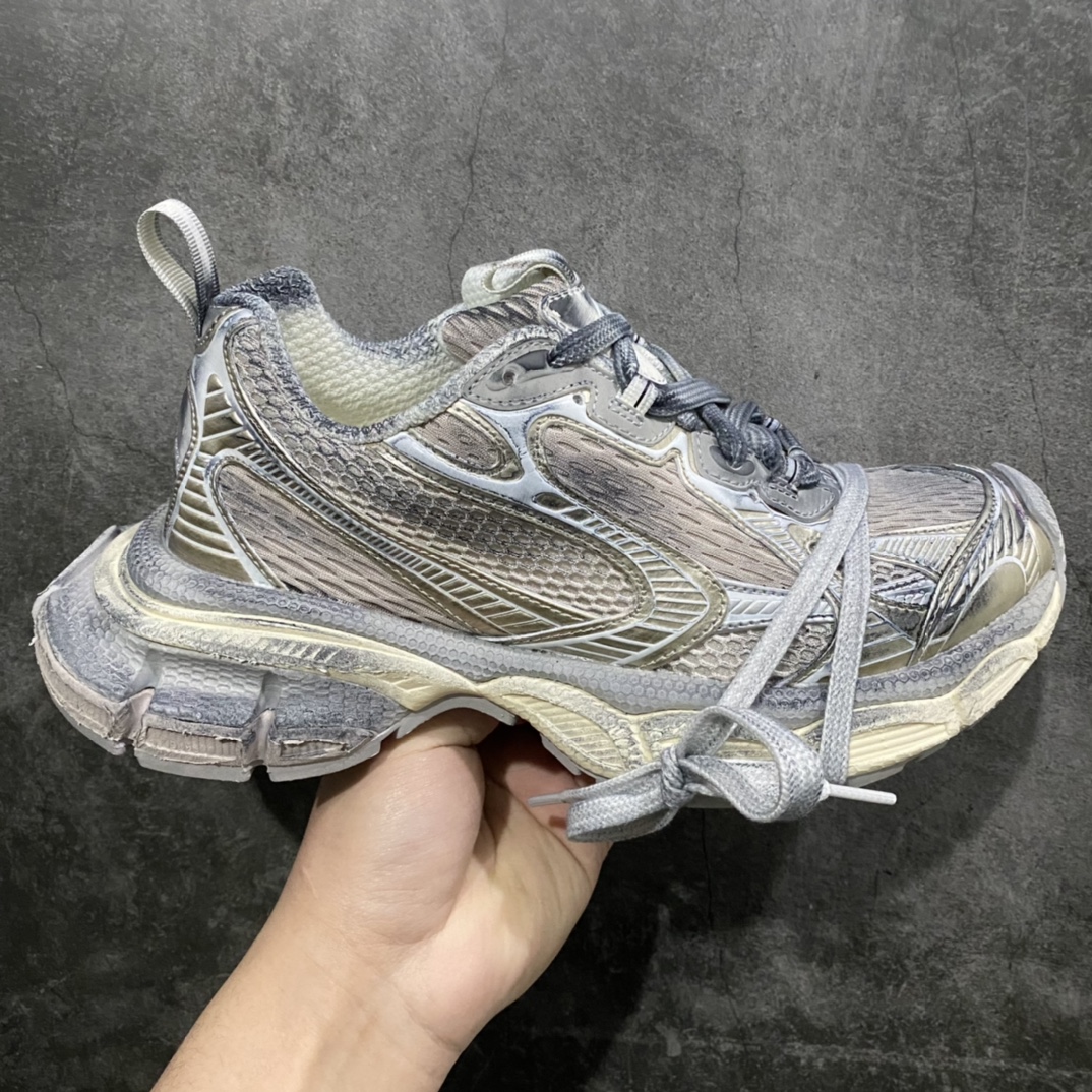 480  i8版本BALENCIAGA 3XL Sneakers 巴黎世家十代网布系带低帮走秀复古老爹鞋