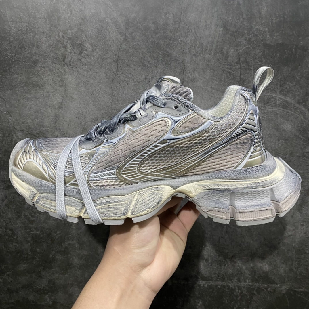 480  i8版本BALENCIAGA 3XL Sneakers 巴黎世家十代网布系带低帮走秀复古老爹鞋