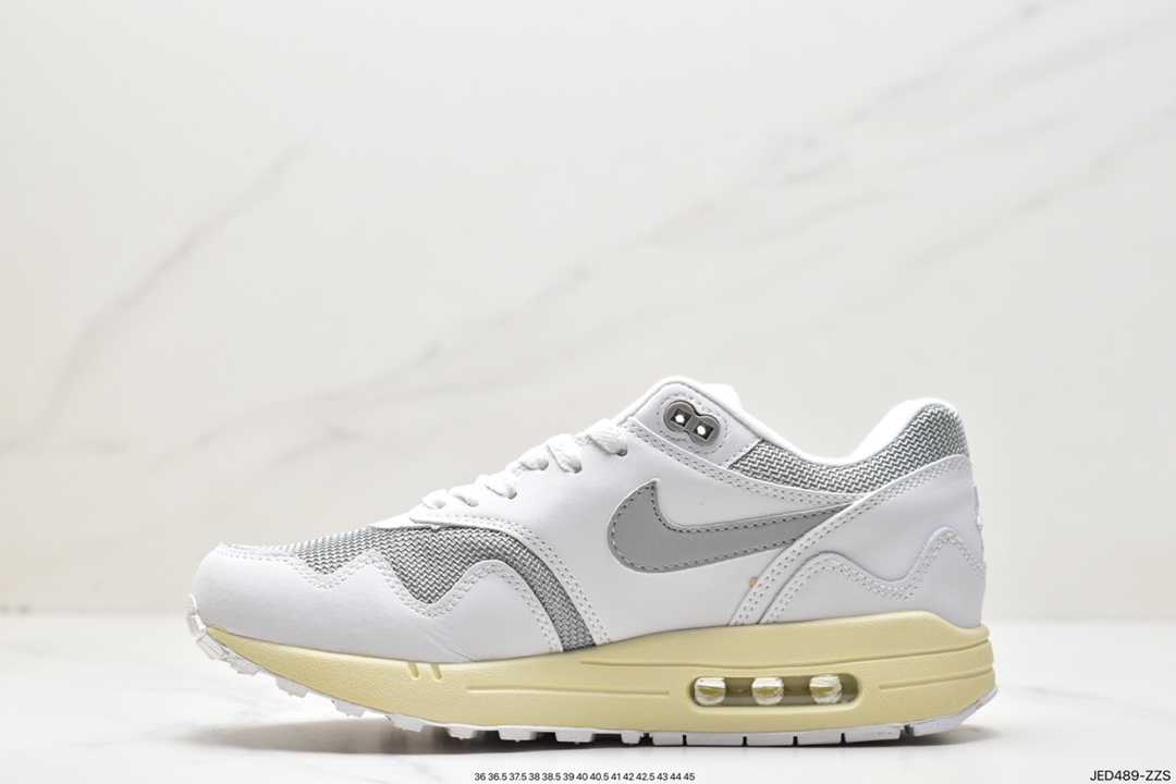 150 Patta x Nike Air Max 1”Black/White/Grey”初代复古气垫百搭休闲运动慢跑鞋DQ0299-001