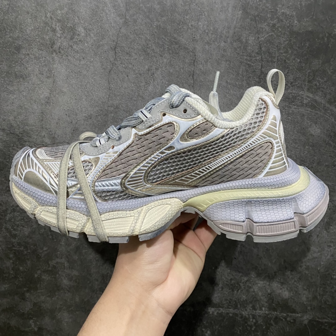 500  纯原vg版本BALENCIAGA 3XL Sneakers 巴黎世家十代网布系带低帮走秀复古老爹鞋