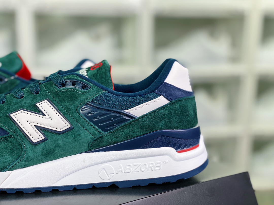 220 【新百伦New Balance】 M998 Made in USA 高端美产血统慢跑鞋“森林绿白蓝红”M998CHI