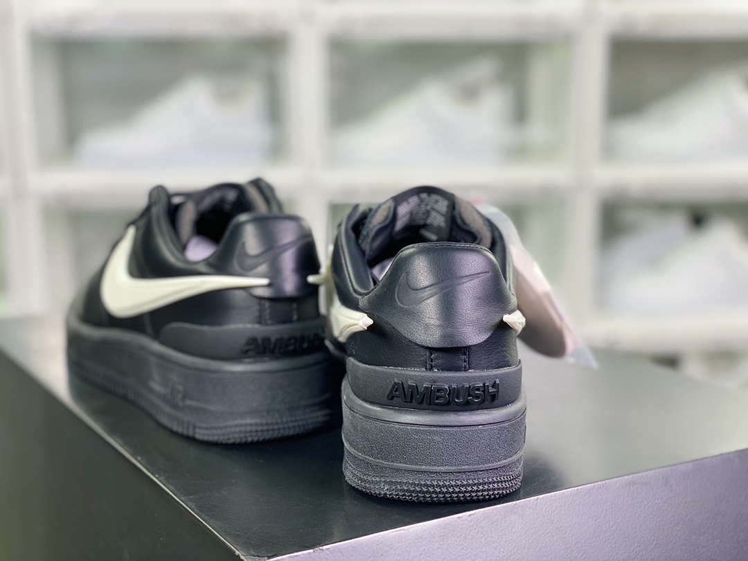 380 AMBUSH x 【Nike】 Air Force 1 Low SP”Phantom”空军一号板鞋“联名黑白大钩”DV3464-001