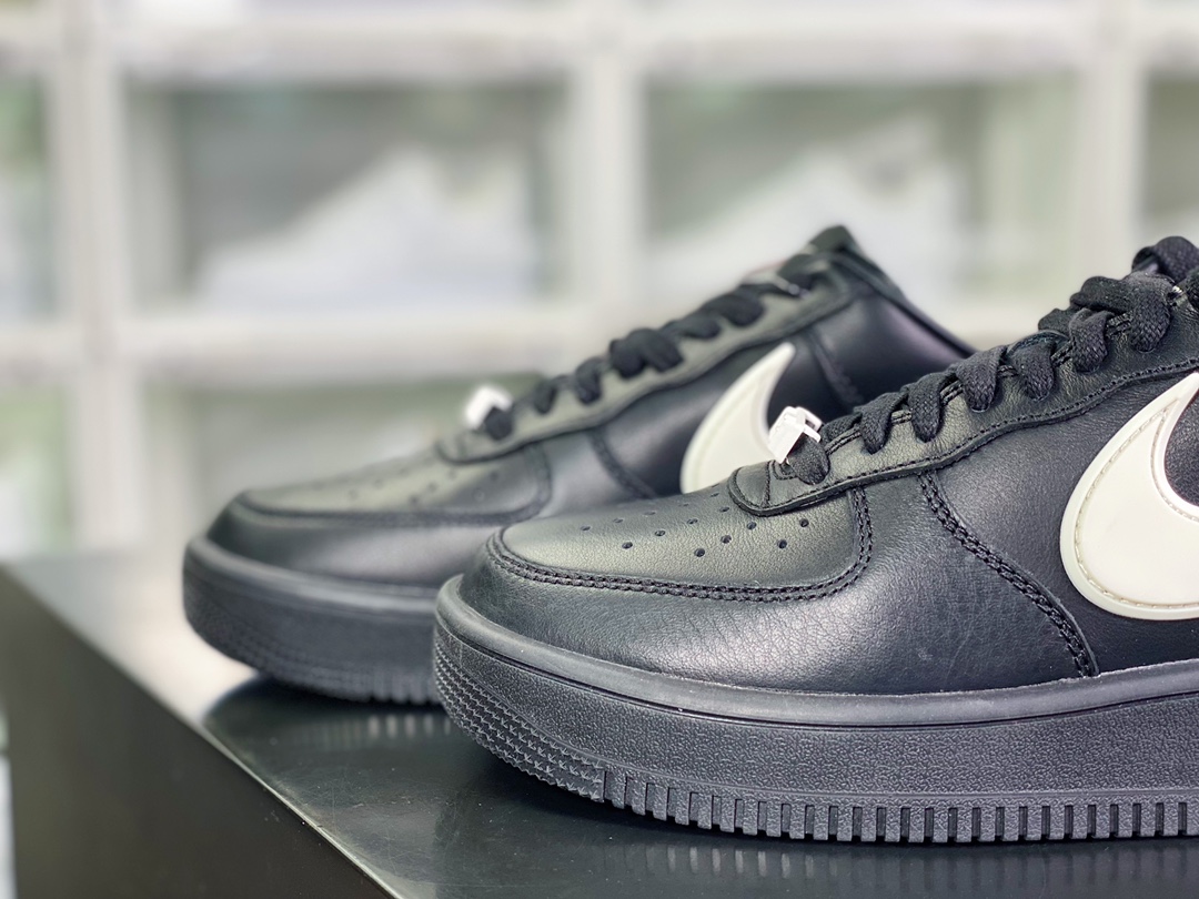 380 AMBUSH x 【Nike】 Air Force 1 Low SP”Phantom”空军一号板鞋“联名黑白大钩”DV3464-001