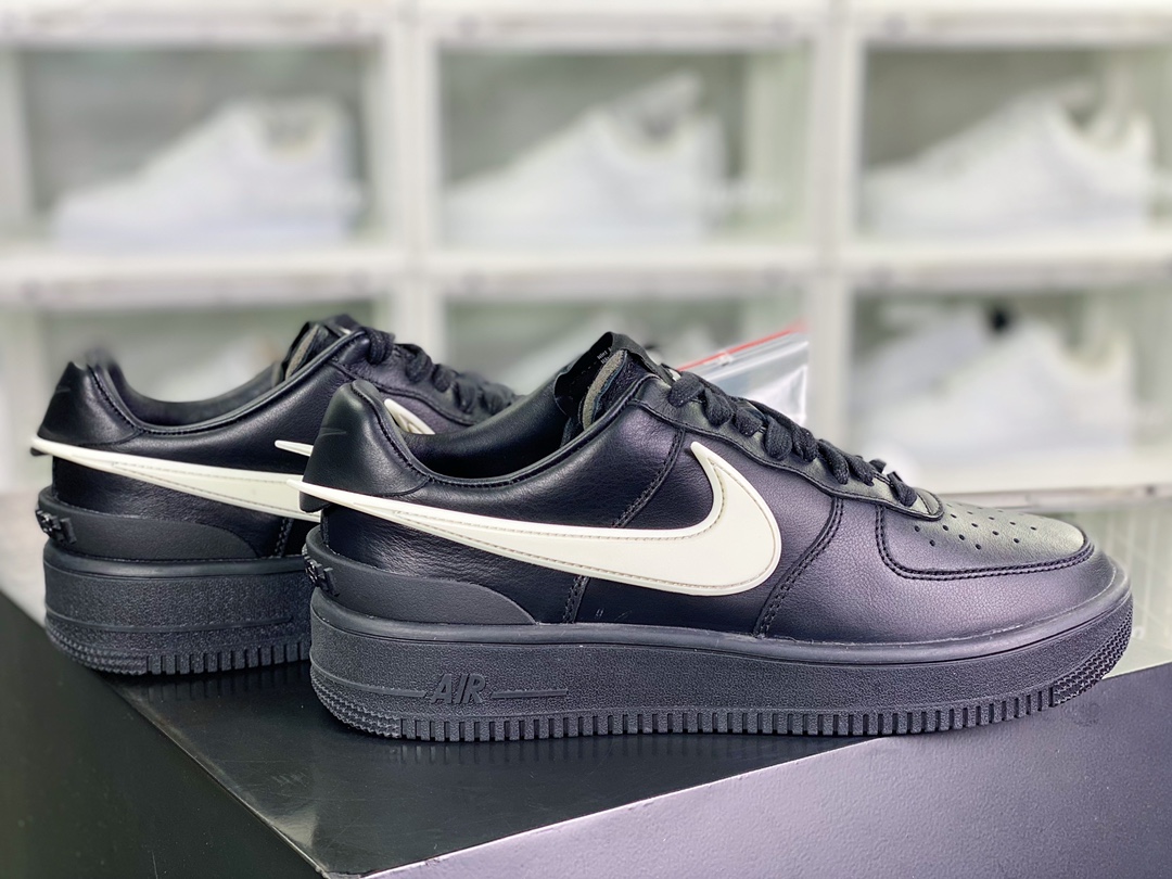 380 AMBUSH x 【Nike】 Air Force 1 Low SP”Phantom”空军一号板鞋“联名黑白大钩”DV3464-001