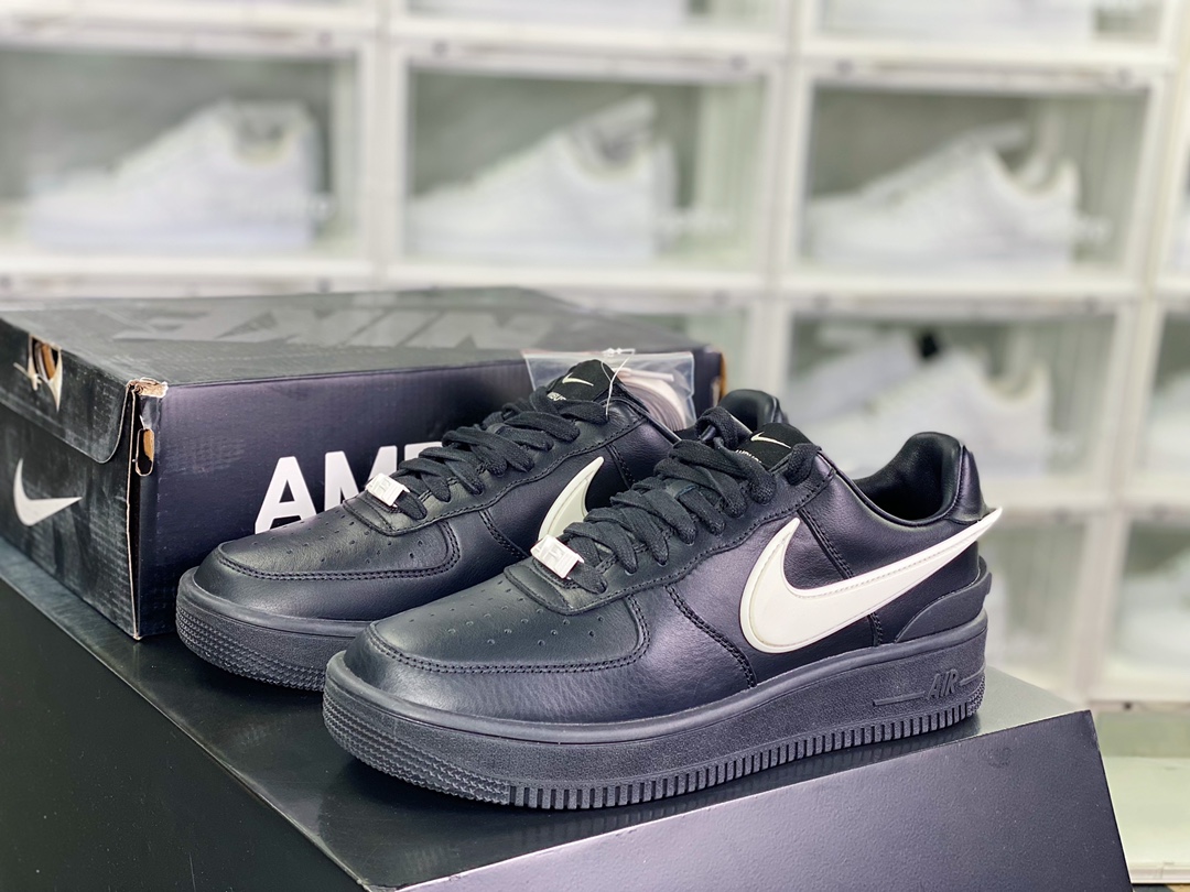 380 AMBUSH x 【Nike】 Air Force 1 Low SP”Phantom”空军一号板鞋“联名黑白大钩”DV3464-001