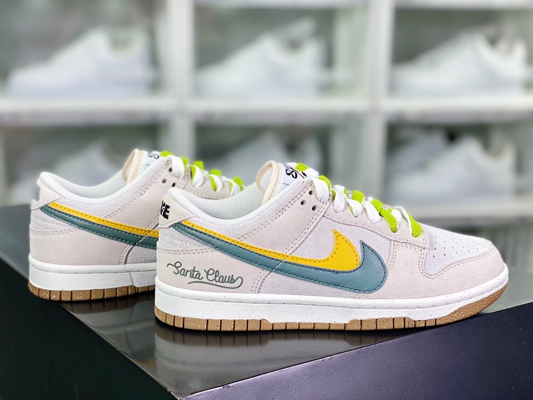 220  SB Dunk Low SE”85 Double Swoosh/Grey/Yellow”扣篮板鞋“麂皮浅灰黄双钩”DO9457-111