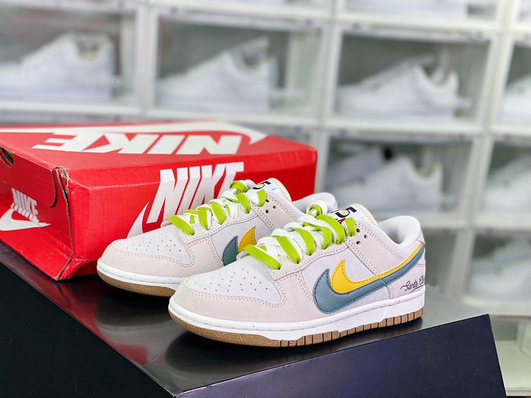 220  SB Dunk Low SE”85 Double Swoosh/Grey/Yellow”扣篮板鞋“麂皮浅灰黄双钩”DO9457-111