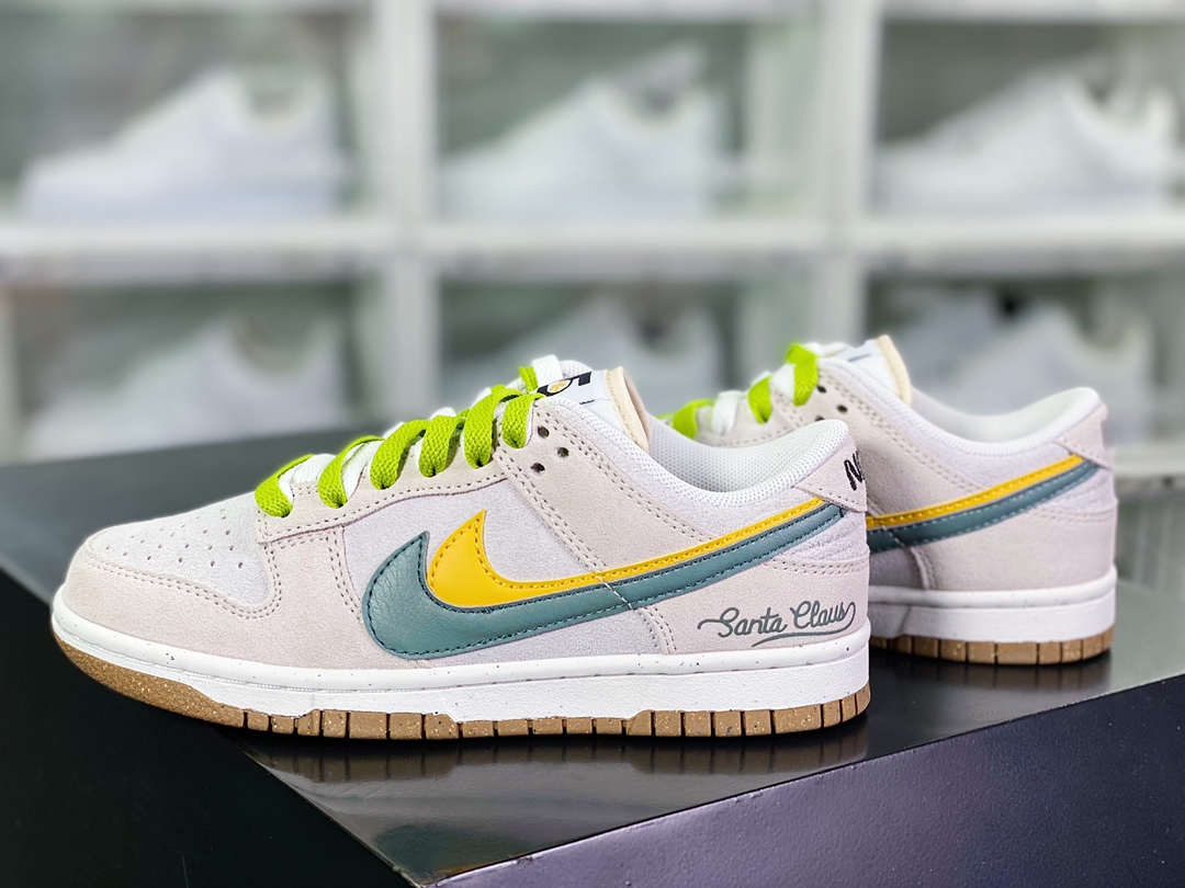 220  SB Dunk Low SE”85 Double Swoosh/Grey/Yellow”扣篮板鞋“麂皮浅灰黄双钩”DO9457-111