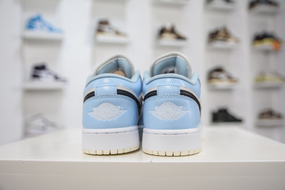 220 纯原Air Jordan 1 Low 天蓝色 AJ1乔1低帮休闲板鞋 554723-401