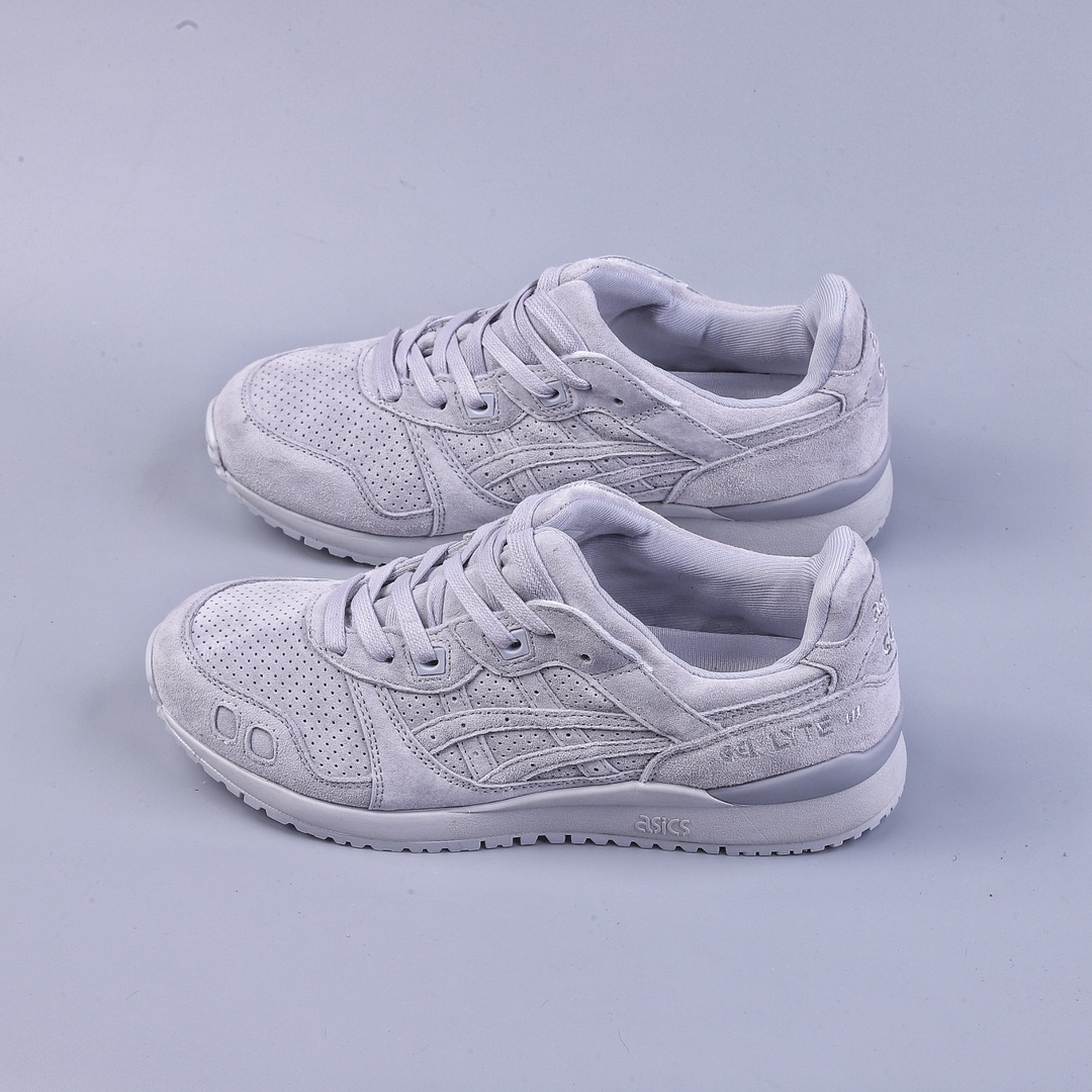 210  Asics Gel-Lyte III 亚瑟士3代系列低帮经典复古休闲运动跑步鞋“水泥浅灰”1201A050-020