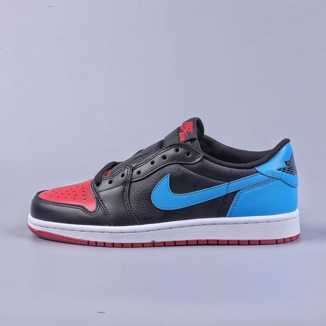 240 湖南版Air Jordan AJ1 Low 低帮系列 黑蓝红CZ0775-046