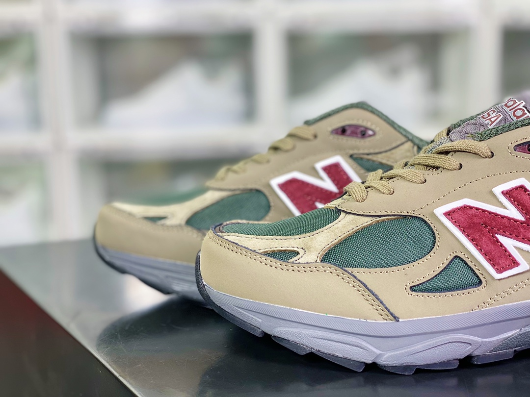 260 New Balance Made in USA M990V3”Green/Purple”三代系列低帮“绿棕紫红”M990GP3