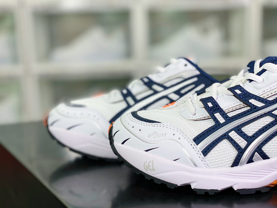 180 ASICS Tiger GEL-1090系列低帮跑步鞋“白银暗蓝渐变橙”1021A275-100