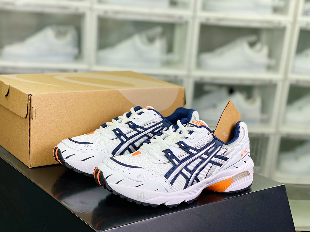 180 ASICS Tiger GEL-1090系列低帮跑步鞋“白银暗蓝渐变橙”1021A275-100