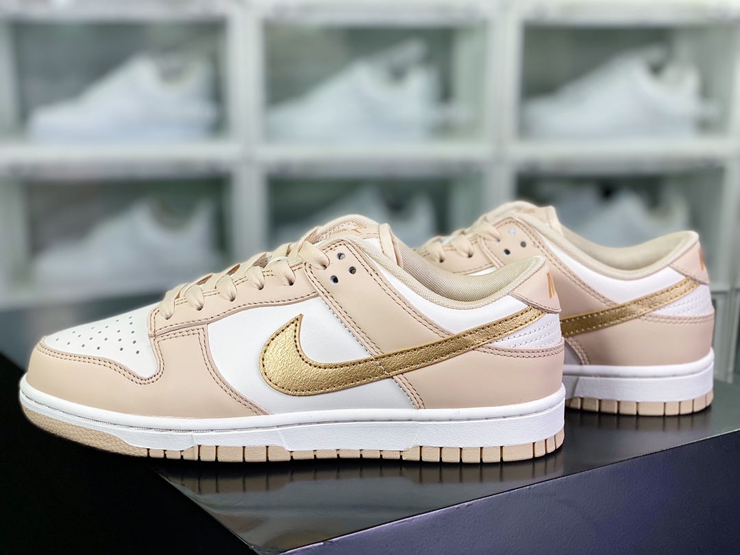 280 SB Dunk Low”“Gold Swoosh”扣篮板鞋“杏白金钩”DX5930-001