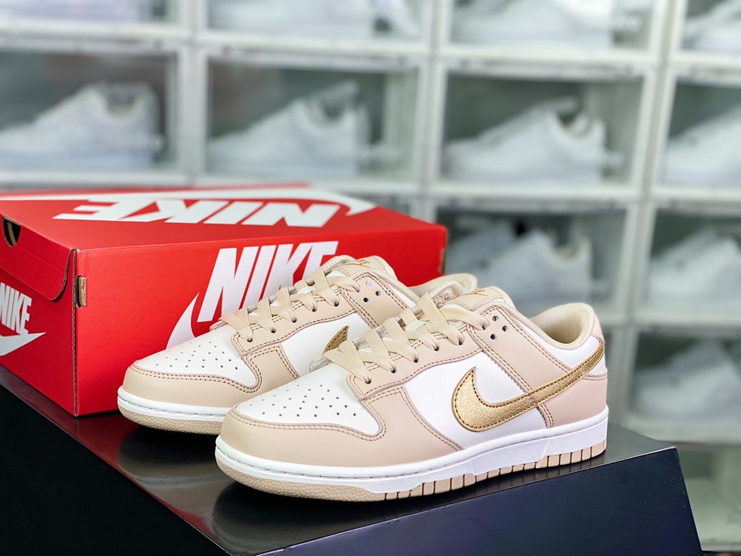 280 SB Dunk Low”“Gold Swoosh”扣篮板鞋“杏白金钩”DX5930-001