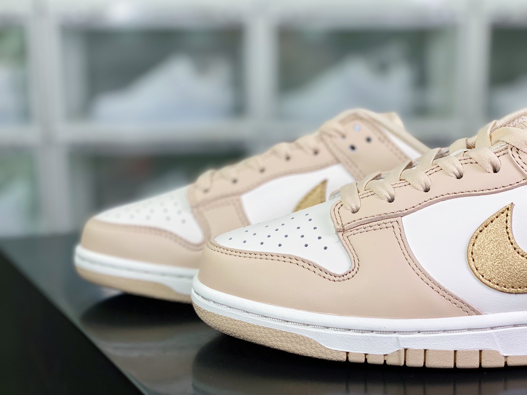 280 SB Dunk Low”“Gold Swoosh”扣篮板鞋“杏白金钩”DX5930-001