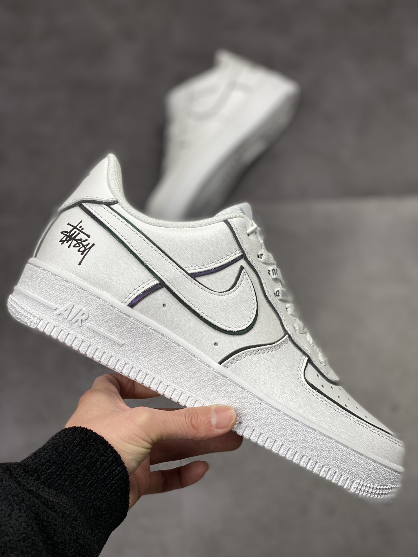 250 Stussy x Nike Air Force 1 Low 07 斯图西联名反光 BQ6425-109