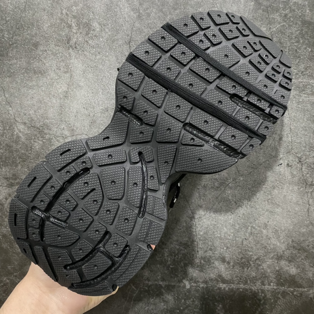 420  XA版本BALENCIAGA 3XL Sneakers  巴黎世家十代网布系带低帮走秀复古老爹鞋 纯黑色