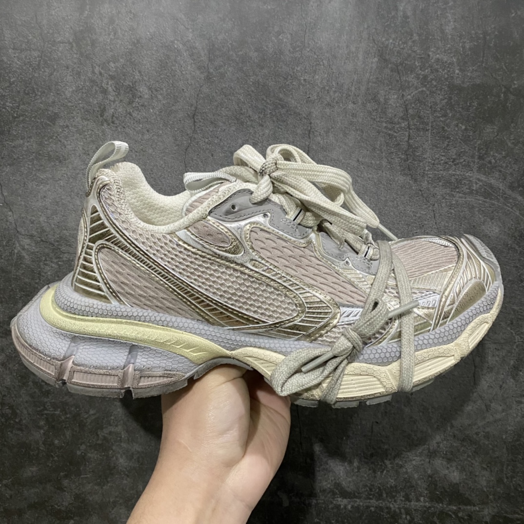 420 XA版本BALENCIAGA 3XL Sneakers  巴黎世家十代网布系带低帮走秀复古老爹鞋