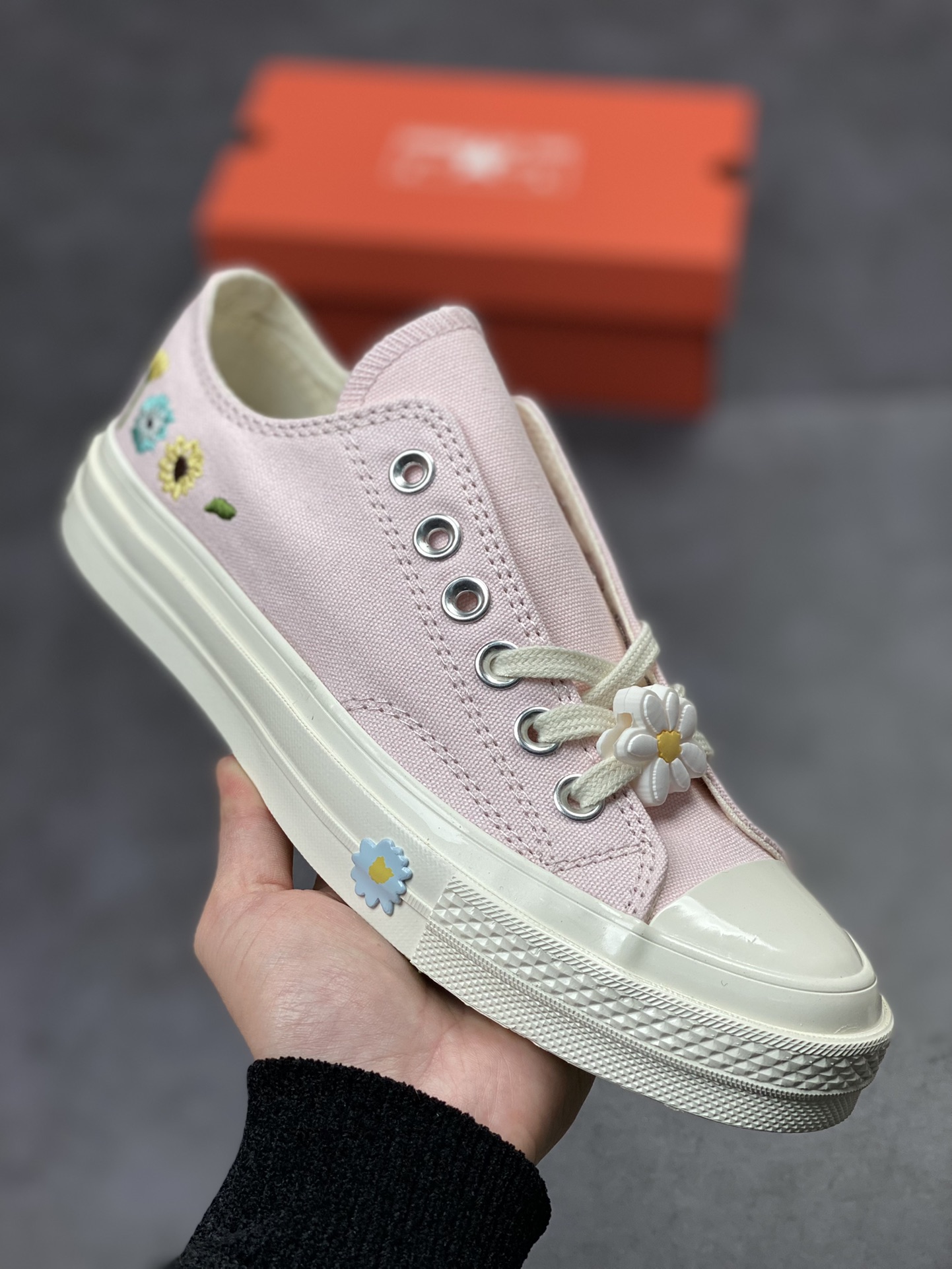 160 Converse chuck 1970s 花卉刺绣 小红书爆款