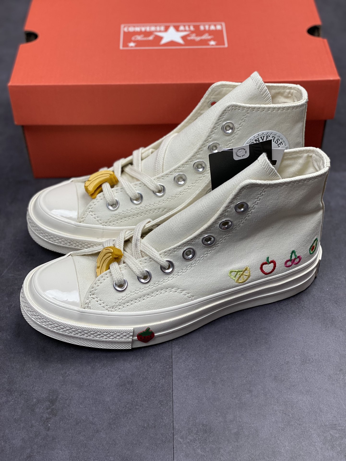 160  Converse chuck 1970s 水果刺绣