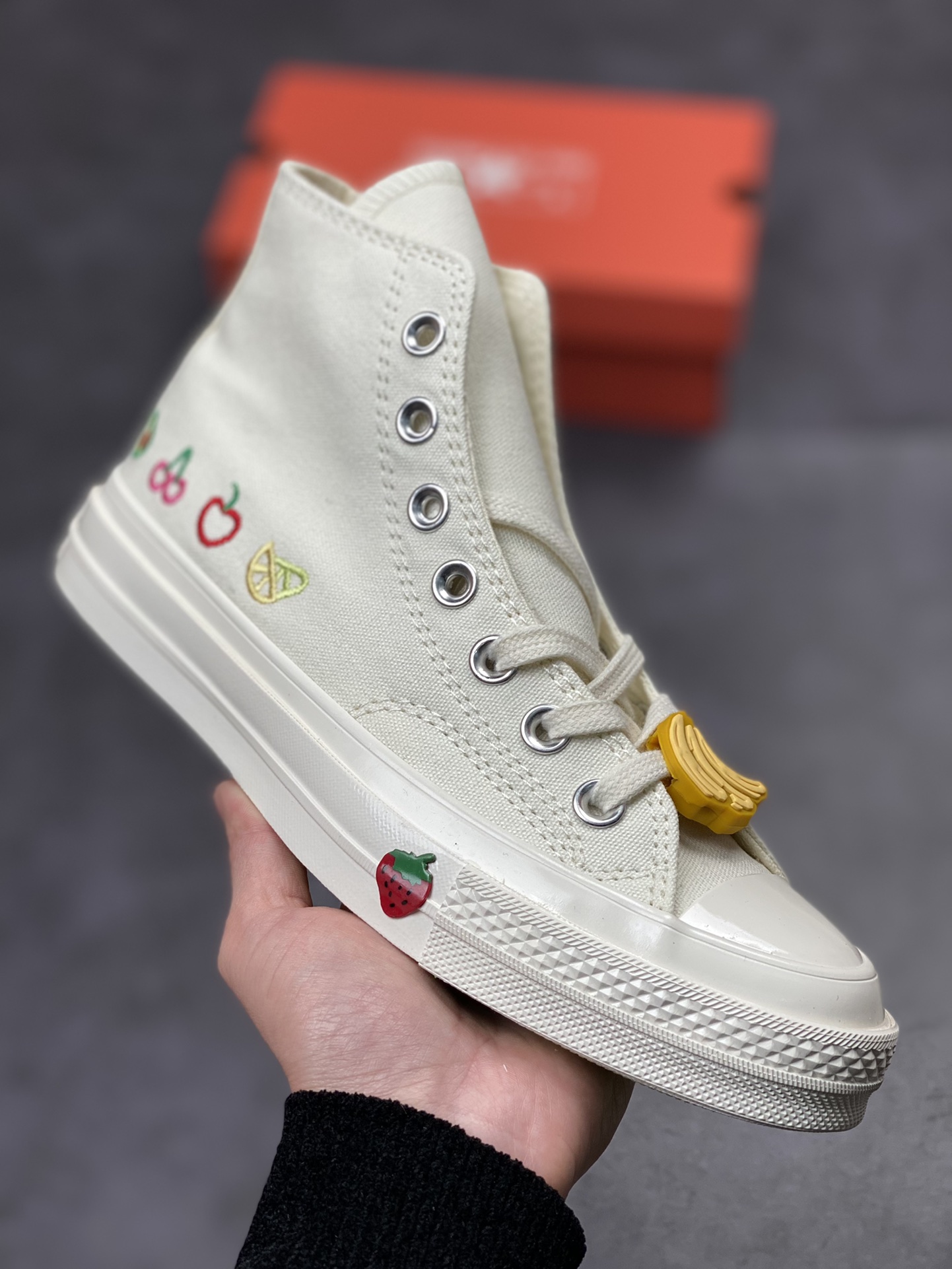 160  Converse chuck 1970s 水果刺绣