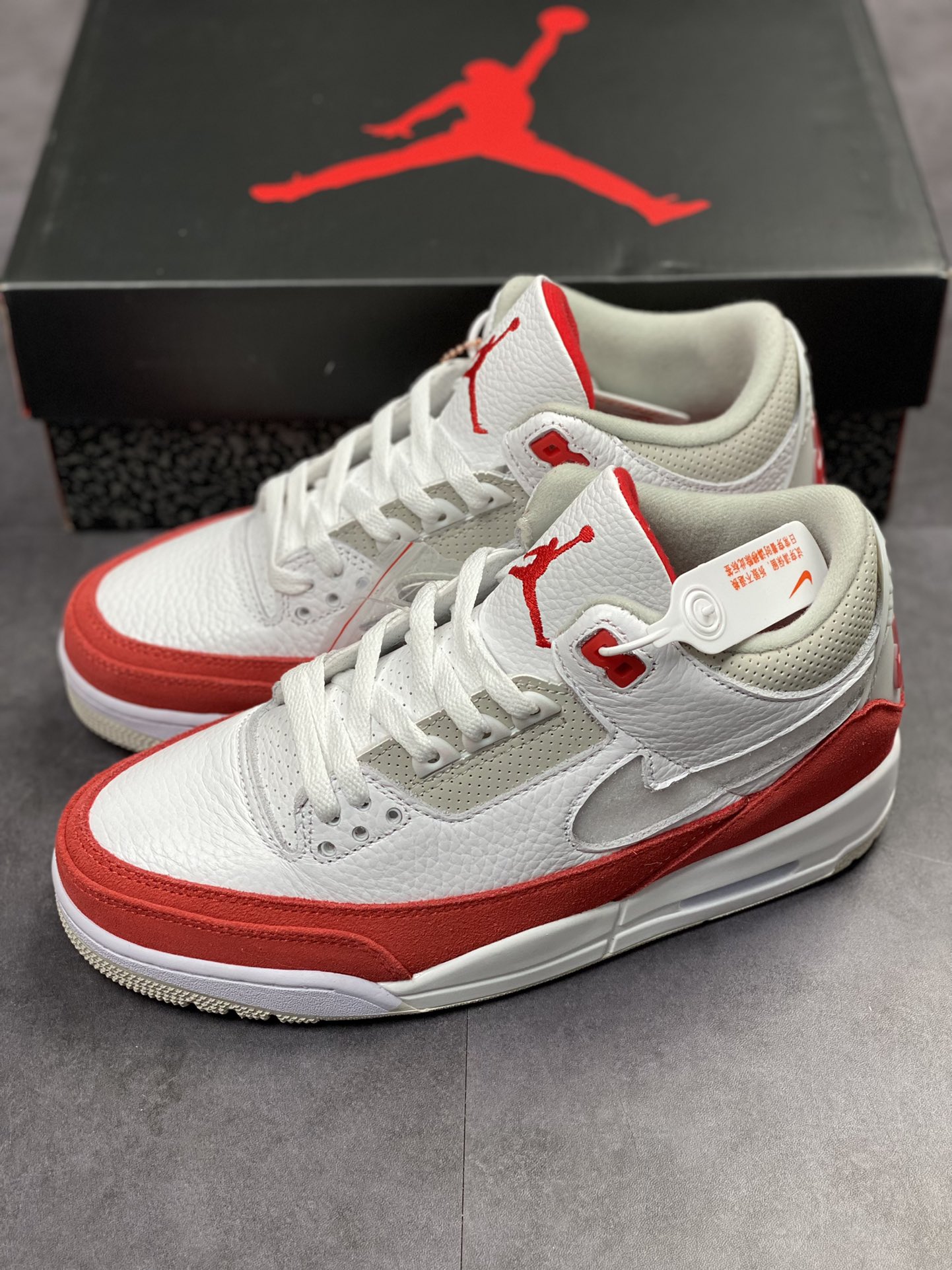 280 Air Jordan 3 Retro 白红换勾 CJ0939-100