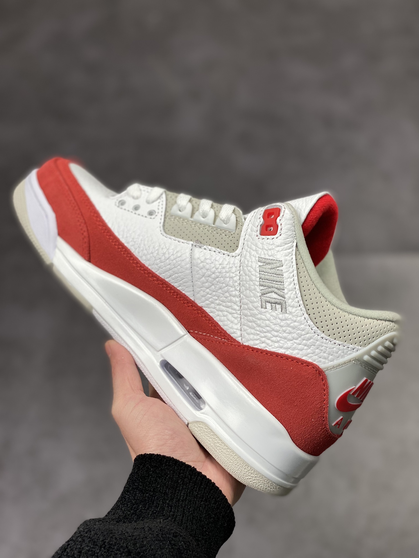 280 Air Jordan 3 Retro 白红换勾 CJ0939-100