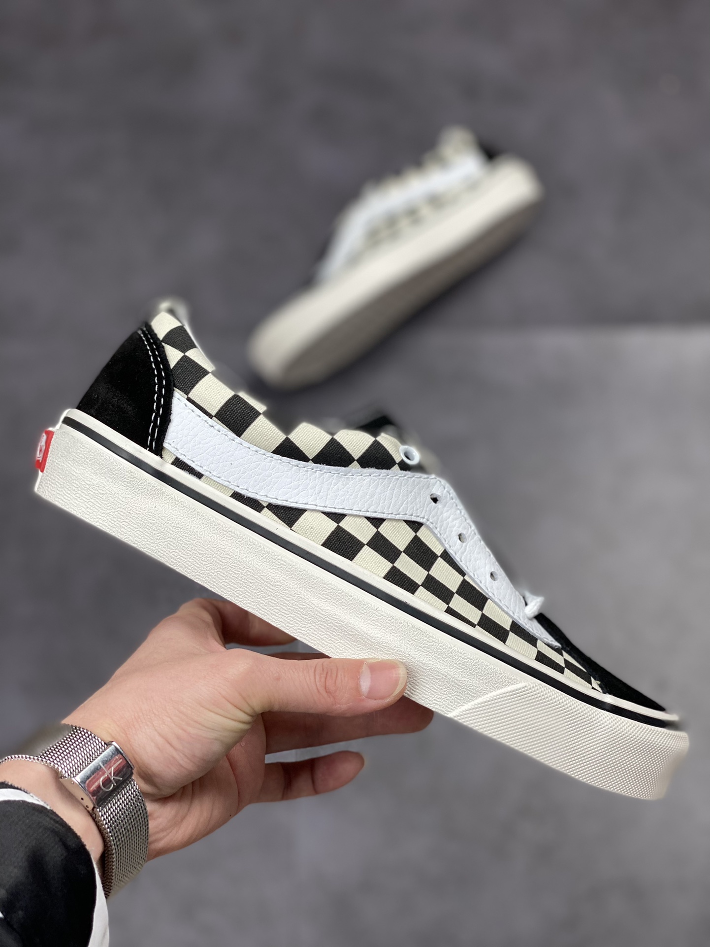 130 范斯VANS Checkerboard Bold Ni经典复古休闲运动硫化百搭 “黑白棋盘格子”VN0A3WLPR6R