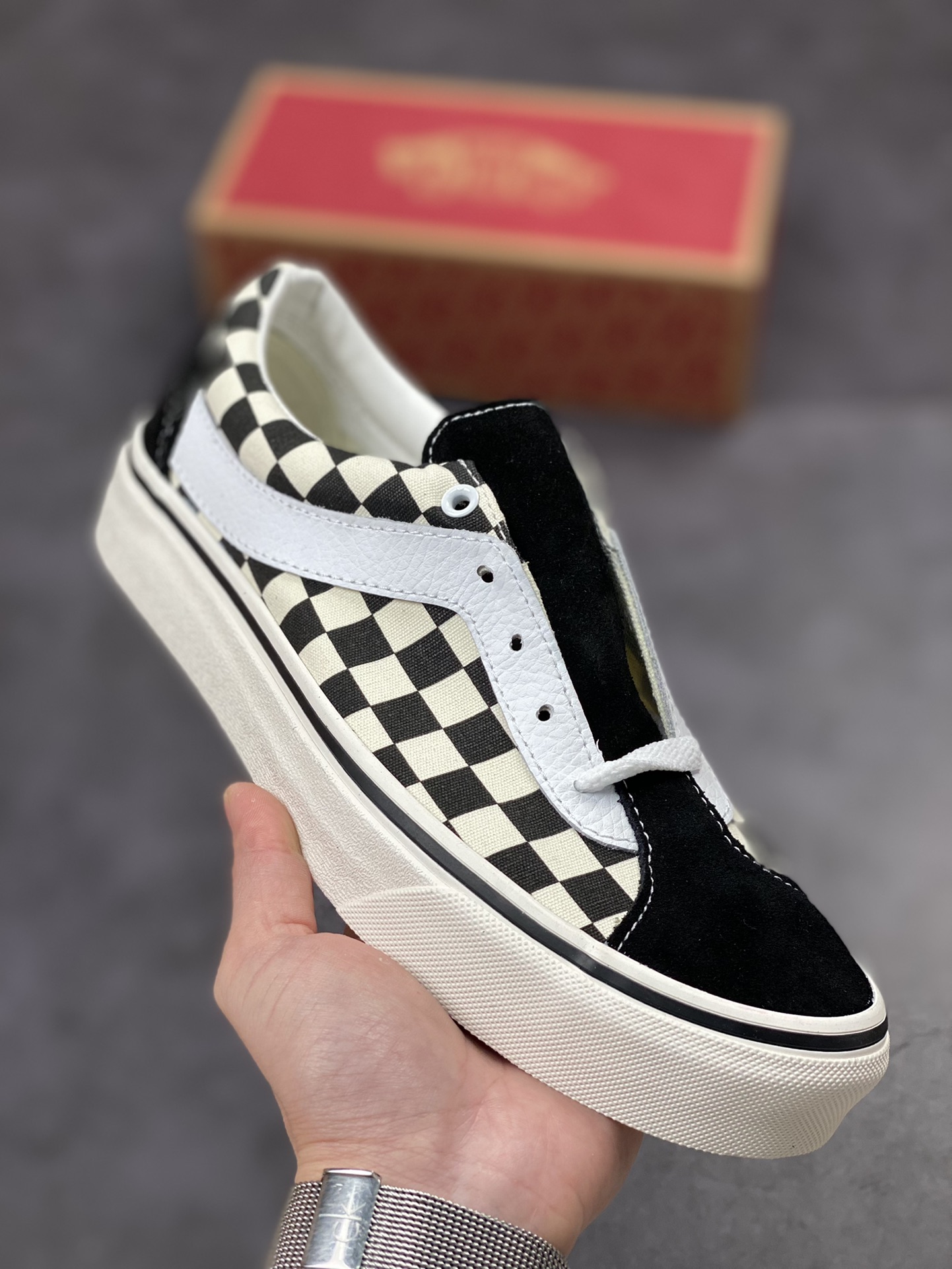 130 范斯VANS Checkerboard Bold Ni经典复古休闲运动硫化百搭 “黑白棋盘格子”VN0A3WLPR6R