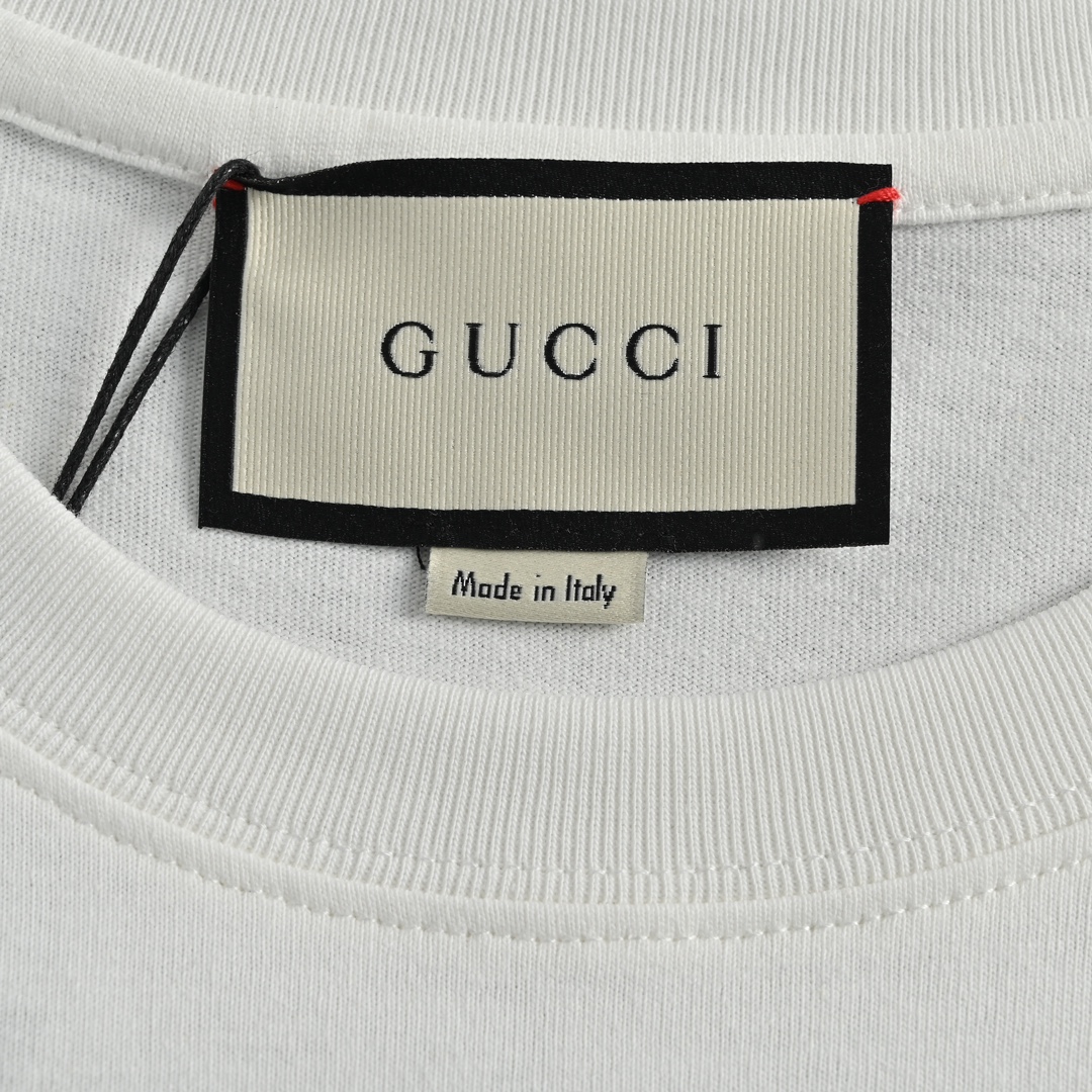 180 礼盒装 Gucci /古驰 23ss 双G互扣条纹短袖